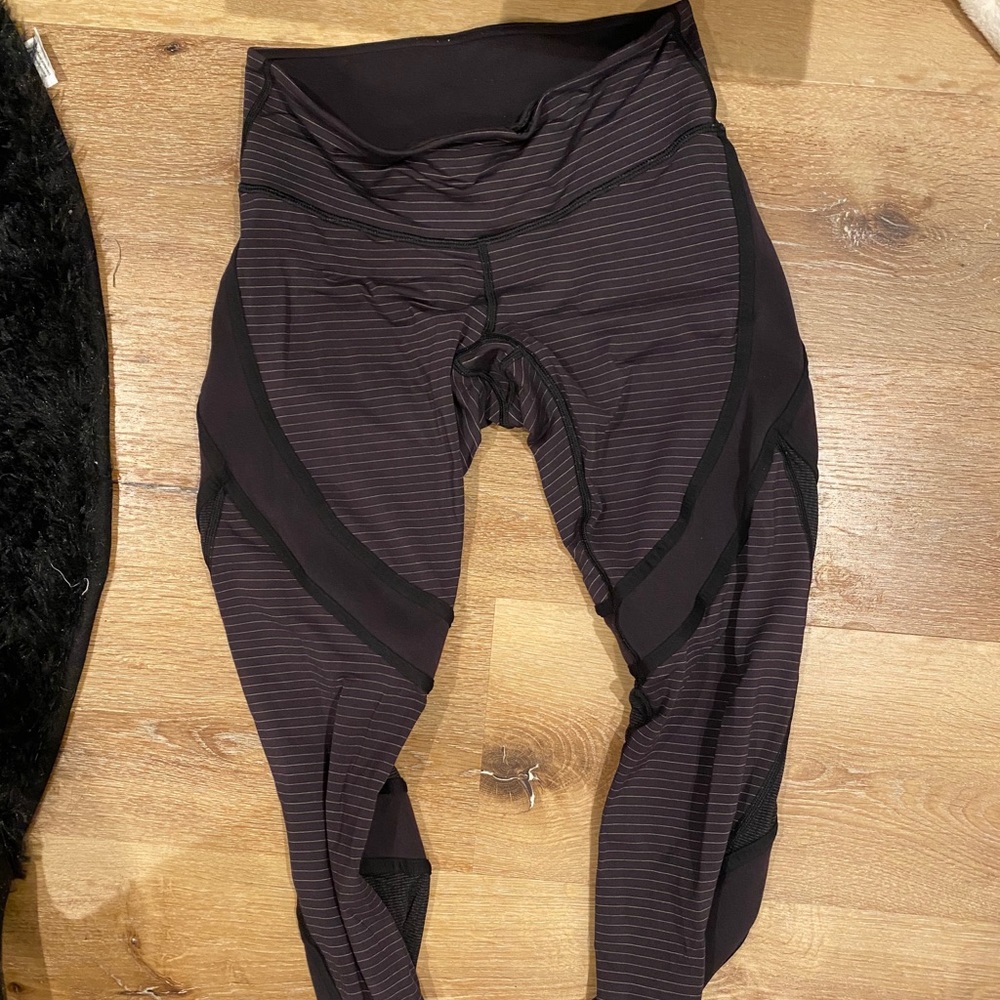 lulu striped leggings